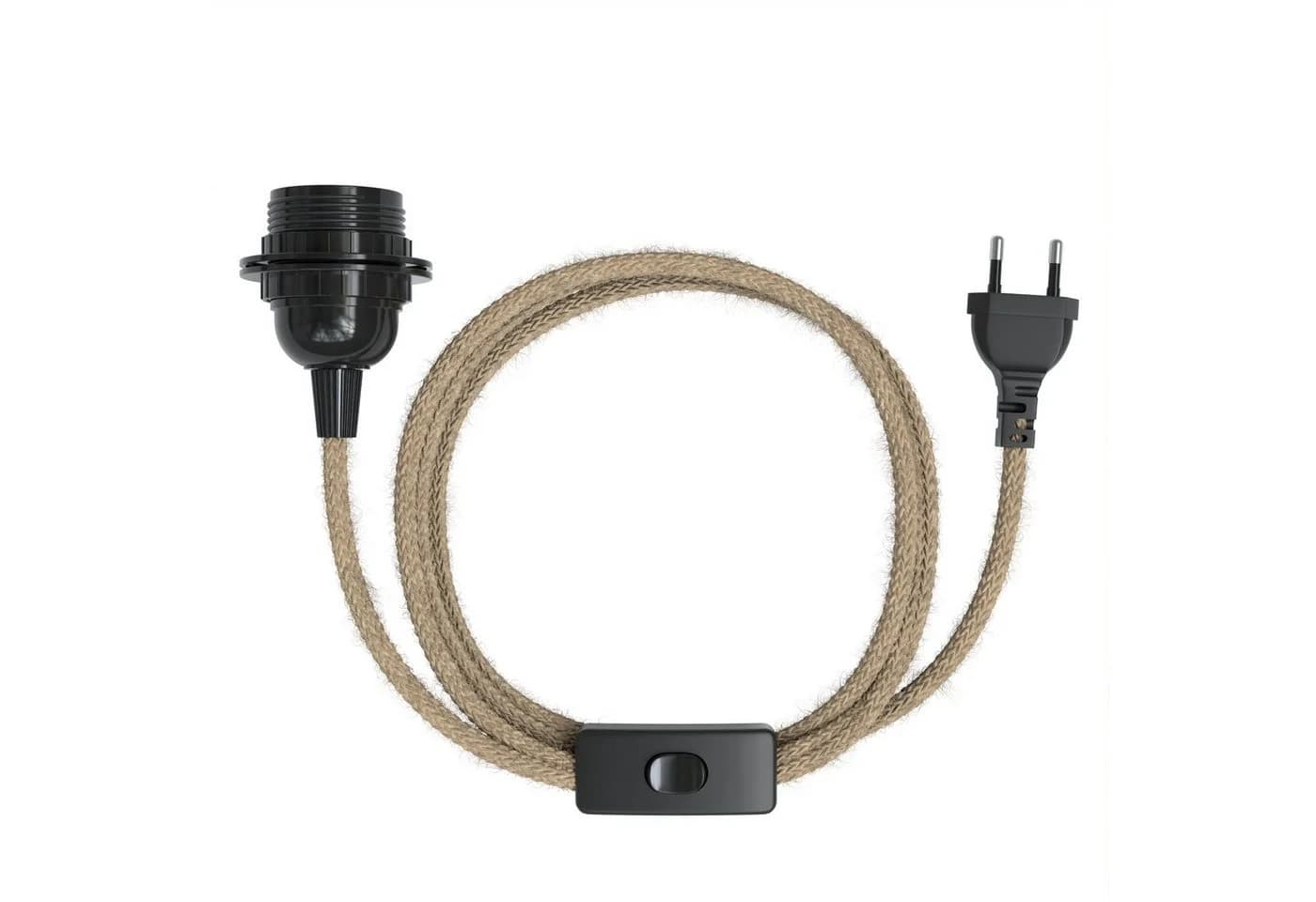 EAZY CASE Lampenfassung E27 mit 3,5m Textilkabel & Schalter - Bild 2