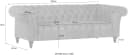 GUTMANN FACTORY Big-Sofa Amazonas Grau Chesterfield Optik Bild 1
