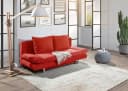GUTMANN FACTORY Schlafsofa Sorini Rot mit Bettkasten und verstellbaren Armlehnen Bild 1