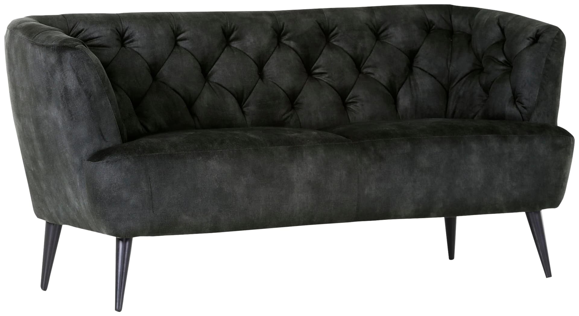GUTMANN FACTORY Kelly Küchensofa 2-sitzig Anthrazit/Grün