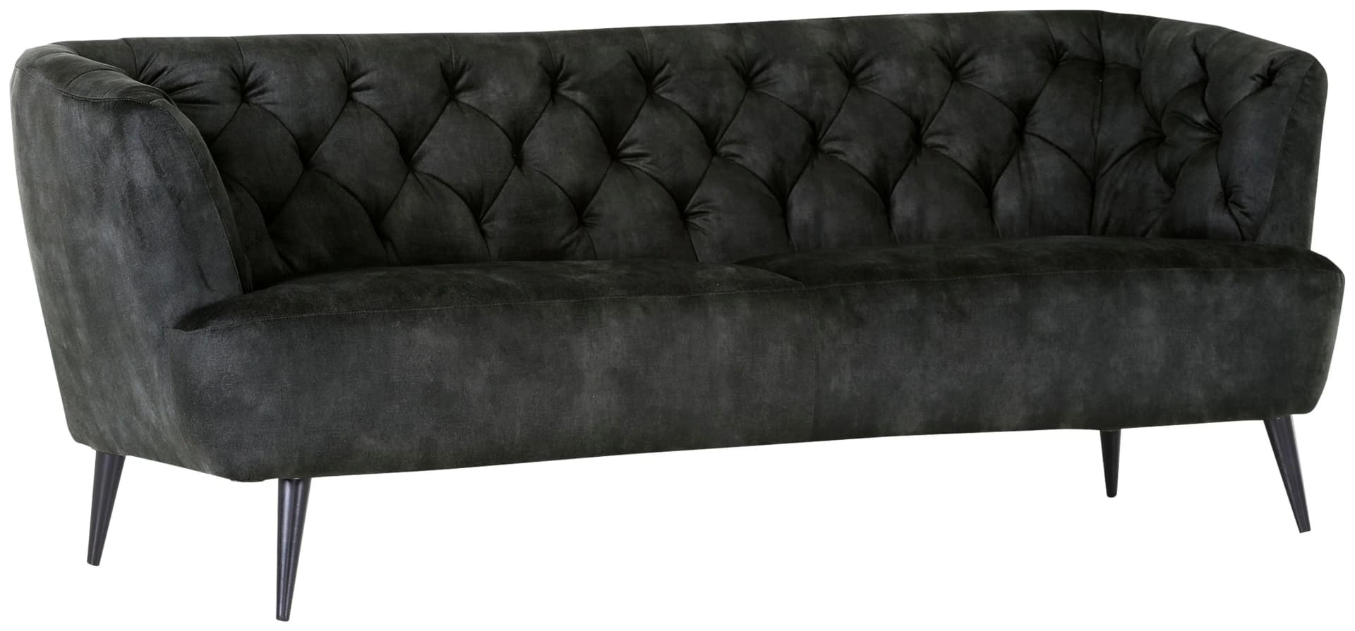 GUTMANN FACTORY Küchensofa Kelly 3-Sitzer Veloursgrün