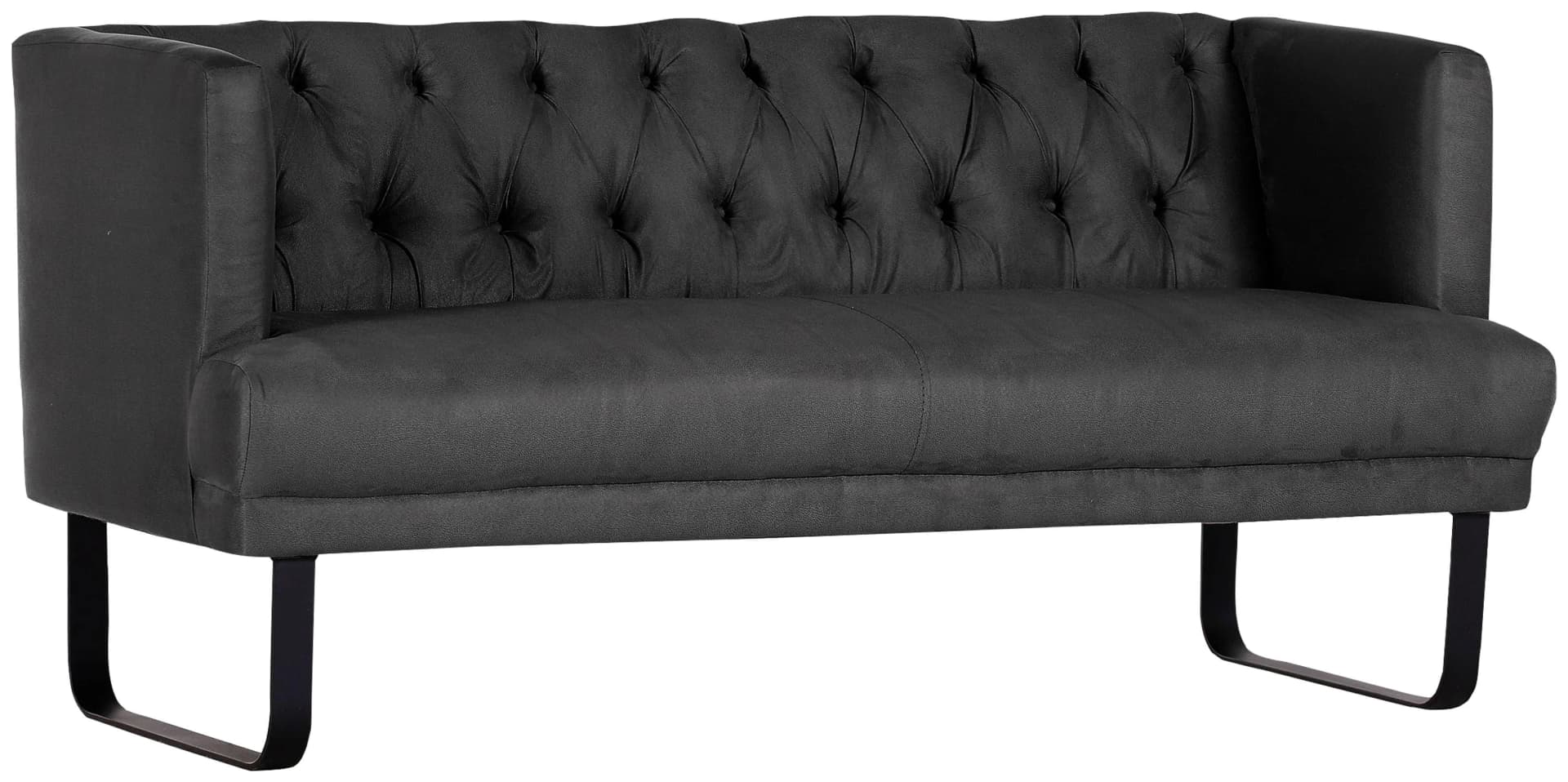 GUTMANN FACTORY Küchensofa Betto Grau Microfaser 2-Sitzer