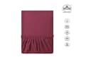 leevitex Spannbettlaken Topper 180x200-200x220 Jersey Baumwolle Rot Bild 5