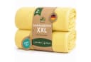 leevitex® Saunatuch 80x200 cm 100% Baumwolle Gelb Gestreift 2er Set Bild 2