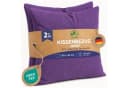 leevitex® Kissenbezug 40x40 cm 2er Set Lila/Pflaume 100% Baumwolle Bild 2