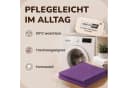 leevitex® Kissenbezug 40x40 cm 2er Set Lila/Pflaume 100% Baumwolle Bild 5