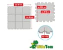 LittleTom Puzzlematte 9-tlg. Bunt EVA Krabbelmatte Bild 1