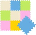 LittleTom Puzzlematte 9-tlg. Bunt EVA Krabbelmatte Bild 2