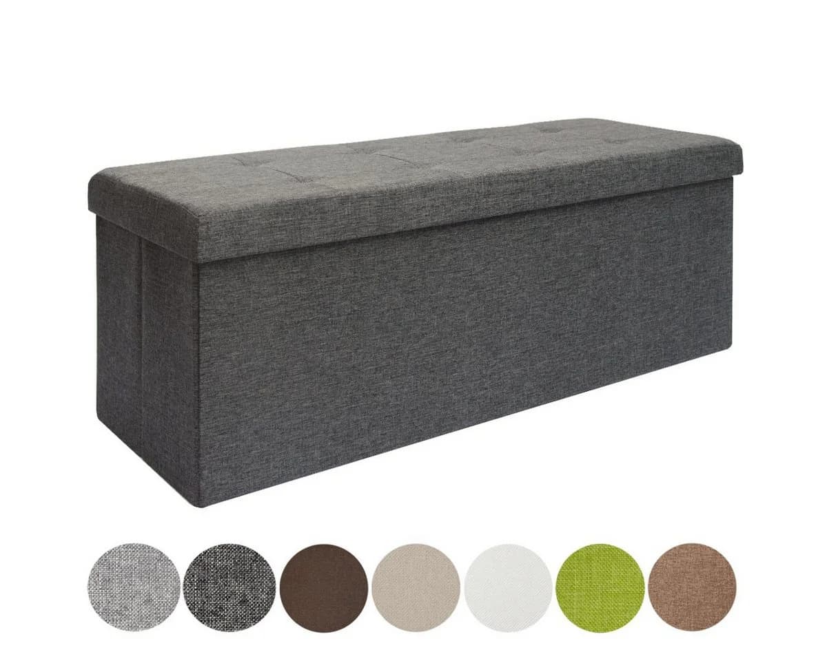 DuneDesign Sitzbank mit Stauraum 110x38x38 Polsterbank - Bild 2