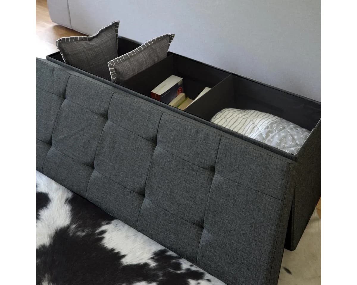 DuneDesign Sitzbank mit Stauraum 110x38x38 Polsterbank - Bild 4