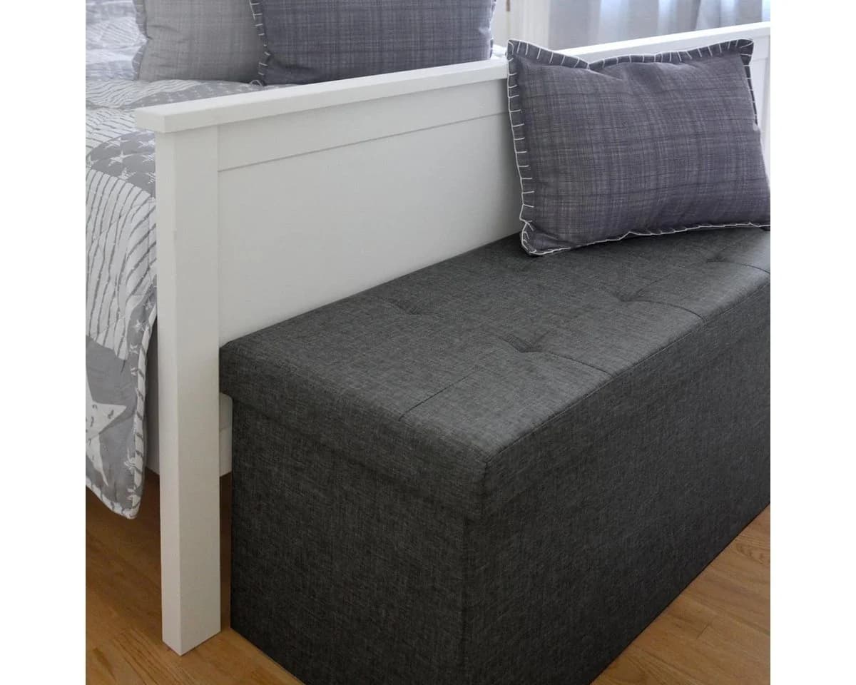 DuneDesign Sitzbank mit Stauraum 110x38x38 Polsterbank - Bild 5