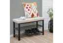 Schuhregal 81x32x50 cm 2 Böden Sitzbank DuneDesign Bild 1