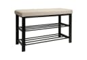 Schuhregal 81x32x50 cm 2 Böden Sitzbank DuneDesign Bild 2