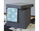 DuneDesign Faltbarer Sitzhocker mit Stauraum - 38x38x38 cm Polsterhocker Bild 4