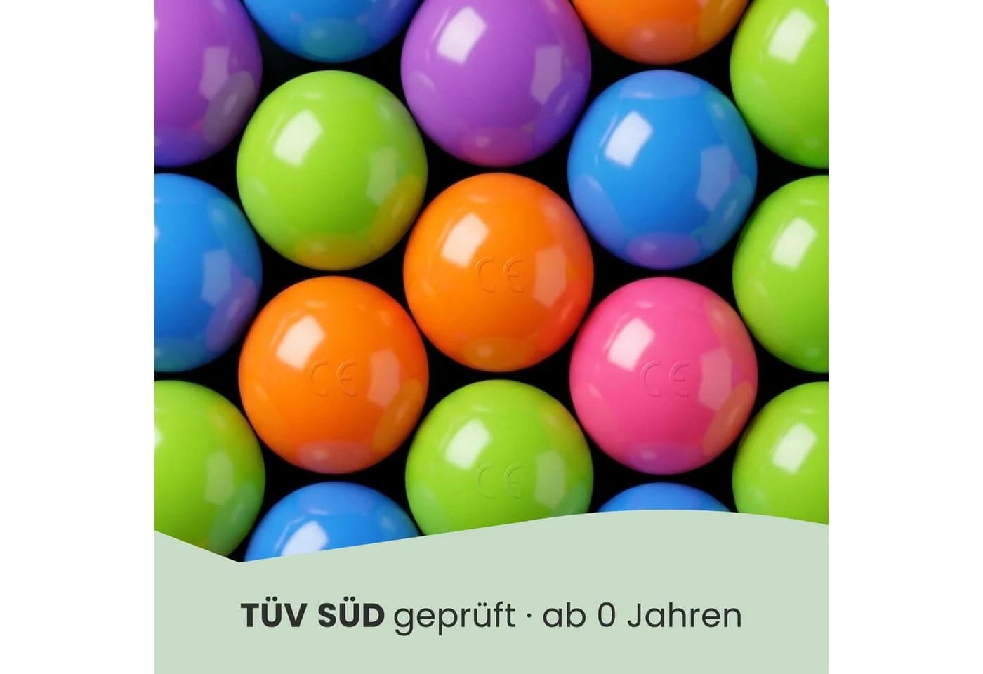 LittleTom Bällebad-Bälle Baby 200 Bunte Spielbälle