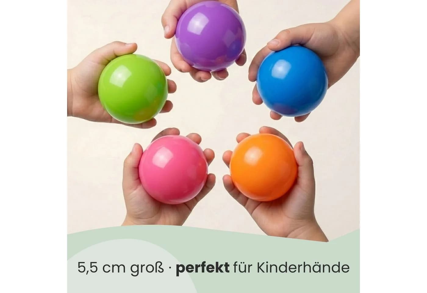 LittleTom Bällebad-Bälle Baby 450 St. Bunte PE-Spielkugeln - Bild 4