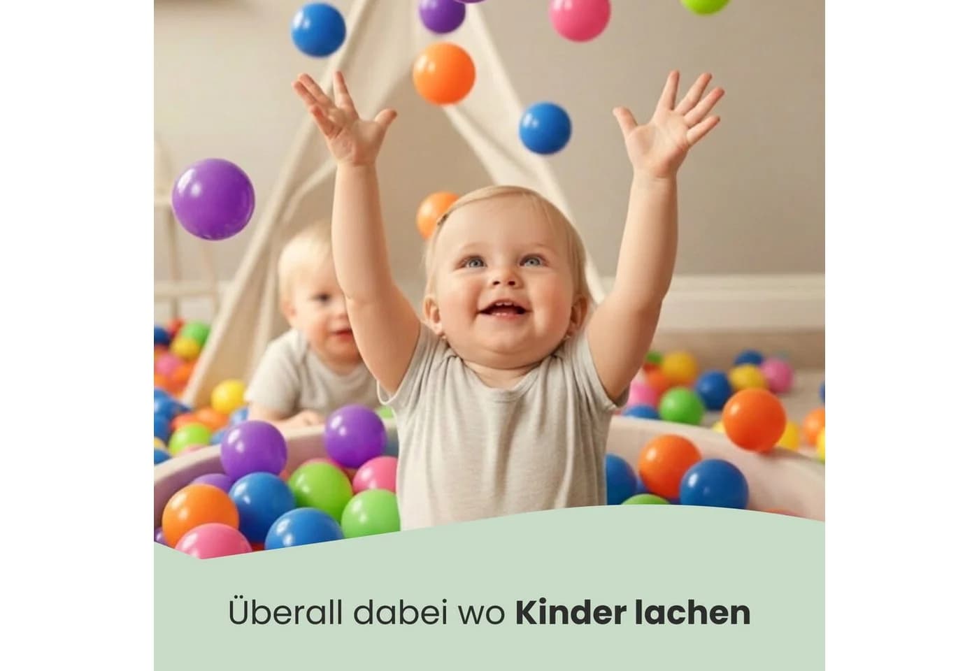 LittleTom Bällebad-Bälle Baby 450 St. Bunte PE-Spielkugeln - Bild 5