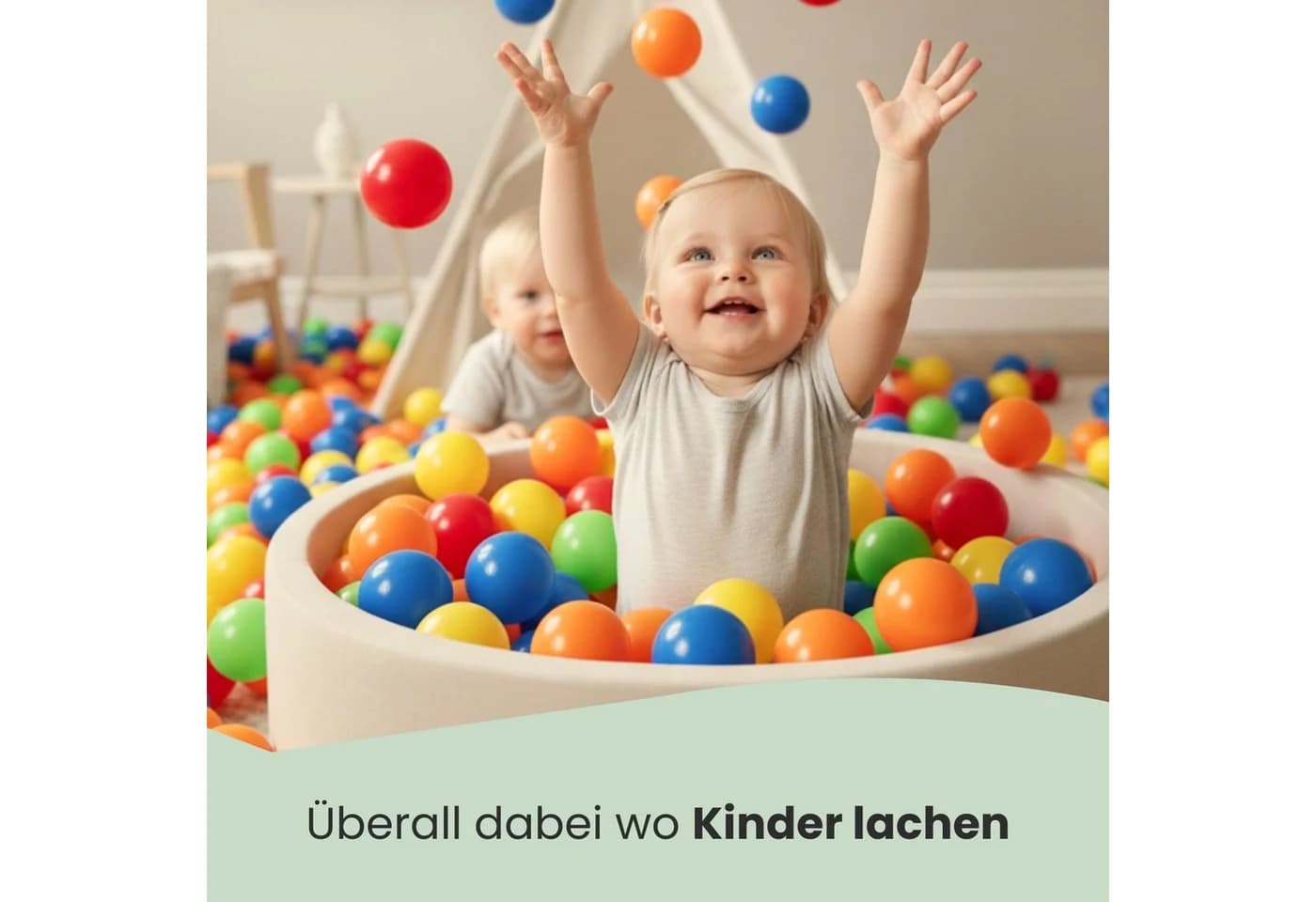 LittleTom 200 Bunte Bälle für Bällebad 7cm Babybälle - Bild 5