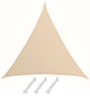 AMANKA Sonnensegel Dreieckig Beige UV-Schutz HDPE Bild 2