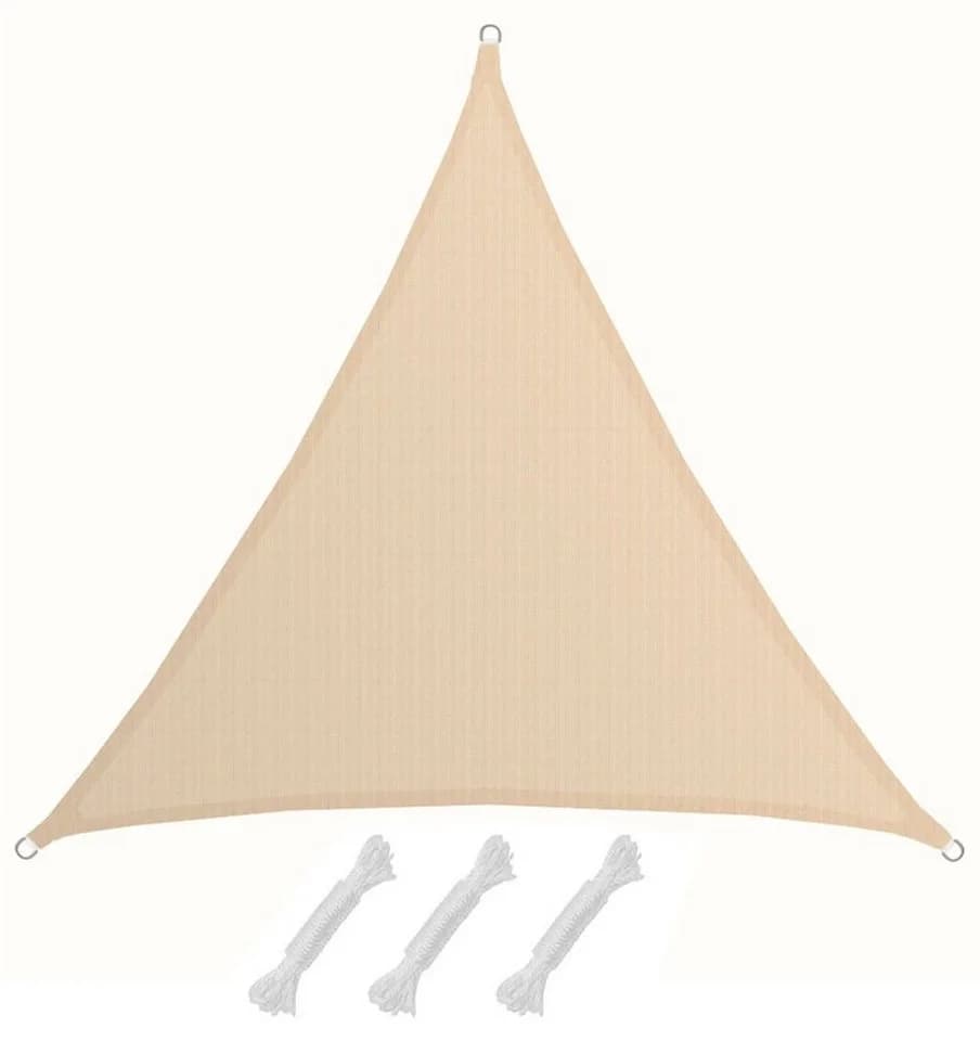 AMANKA Sonnensegel Dreieckig Beige UV-Schutz HDPE - Bild 2