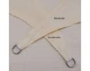 AMANKA Sonnensegel Dreieckig Beige UV-Schutz HDPE Bild 4