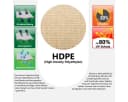 AMANKA Sonnensegel Dreieckig Beige UV-Schutz HDPE Bild 5