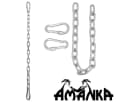 AMANKA Hängesessel Kette 66 cm mit Karabinern - 230 kg Schwerlast Bild 5