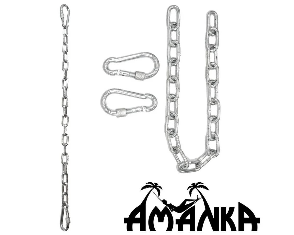 AMANKA Hängesessel Kette 66 cm mit Karabinern - 230 kg Schwerlast - Bild 5