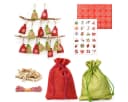 DuneDesign DIY Adventskalender Bastelset mit 24 Jutesäckchen Rot/Grün Bild 2