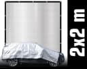AMANKA Schattennetz 2x2m Aluminium Sonnenschutz Netz Hitzeschutz Camping Bild 2