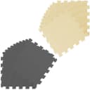 LittleTom Puzzlematte 18-tlg. Baby Spielmatte Grau Beige Bunt Bild 4