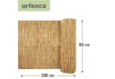 urfence Schilfmatte Sichtschutz 90x300 cm Braun Bild 4
