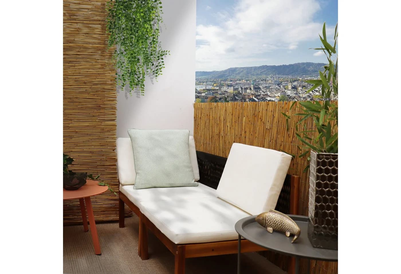urfence Schilfmatte Sichtschutzzaun 100x300 cm Braun