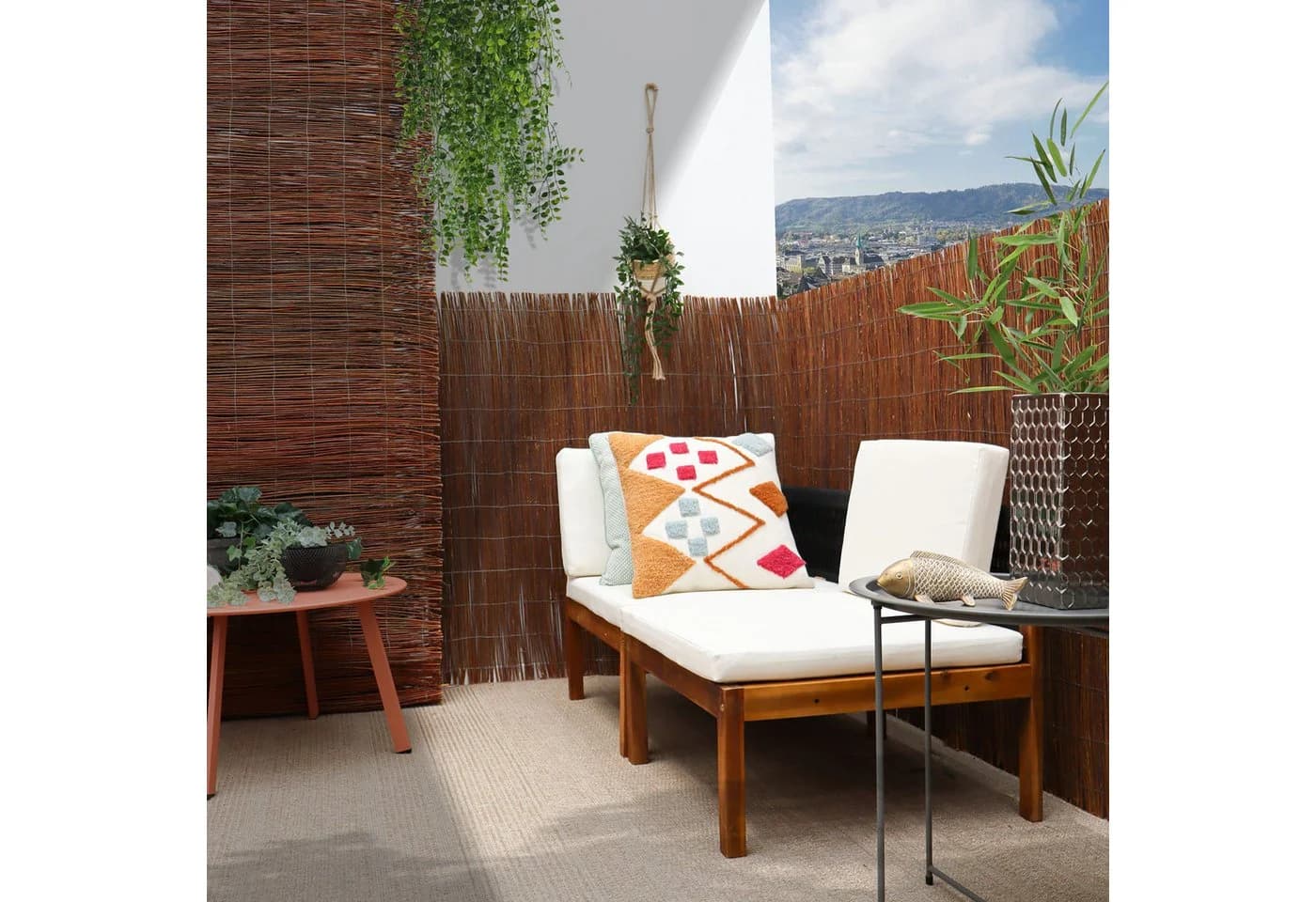 urfence Sichtschutzmatte aus Weide 100x300 cm