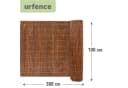urfence Sichtschutzmatte aus Weide 100x300 cm Bild 4