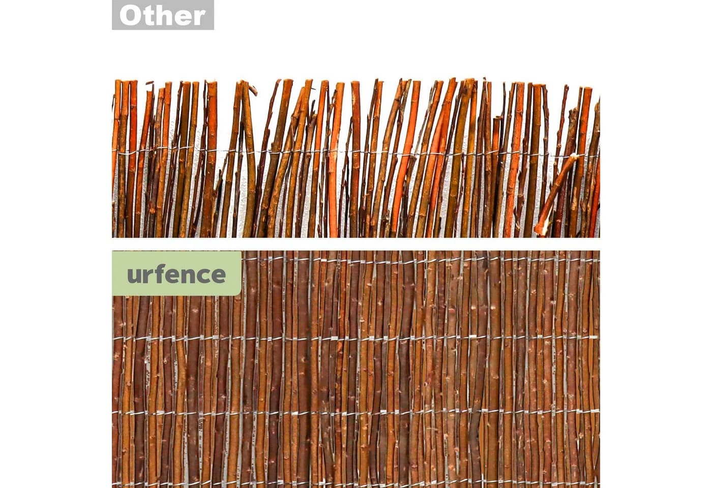 urfence Sichtschutzmatte aus Weide 100x300 cm - Bild 5