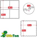 LittleTom Puzzlematte Grau 4-teilig EVA-Schaum Spielmatte Bild 4