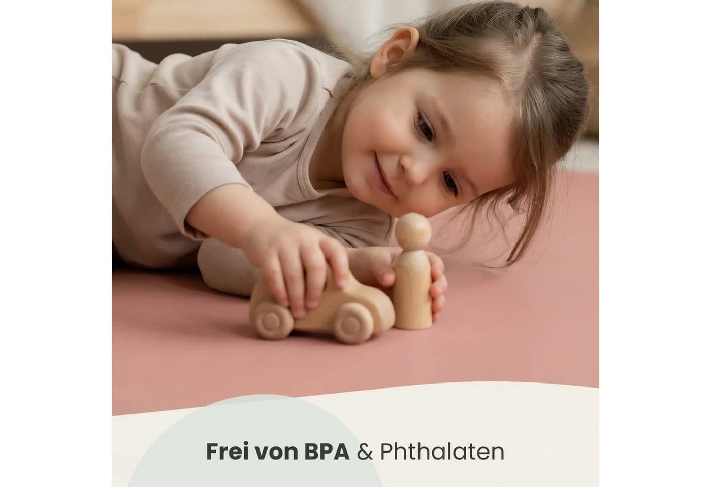 LittleTom Puzzlematte 9-tlg Rosa Baby Spielmatte - Bild 3