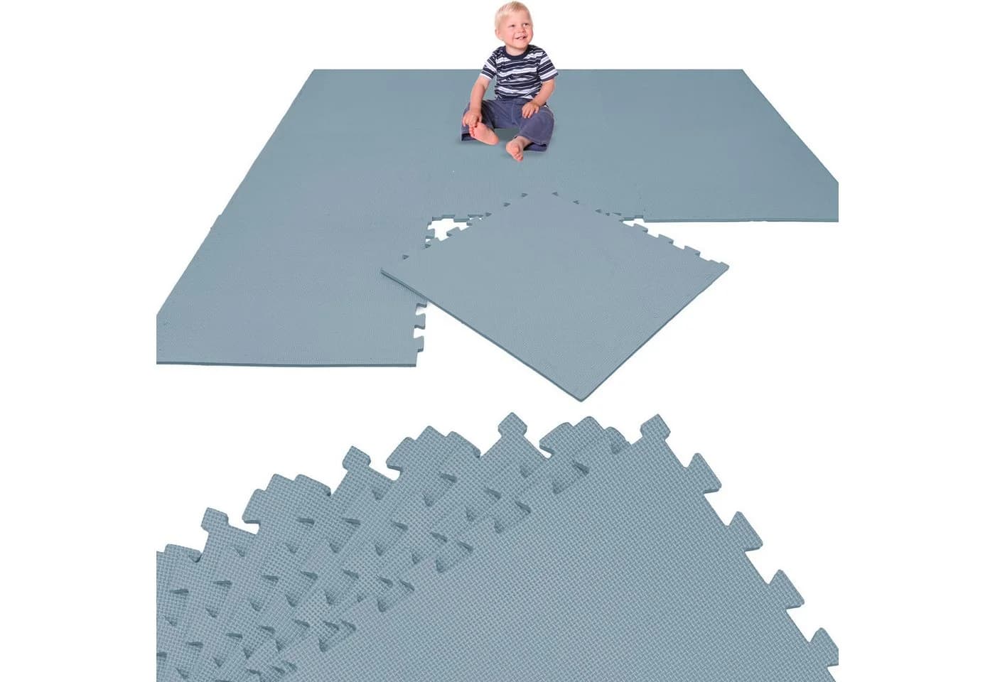 LittleTom Puzzlematte 8-tlg. Blau EVA-Schaum Spielmatte - Bild 2