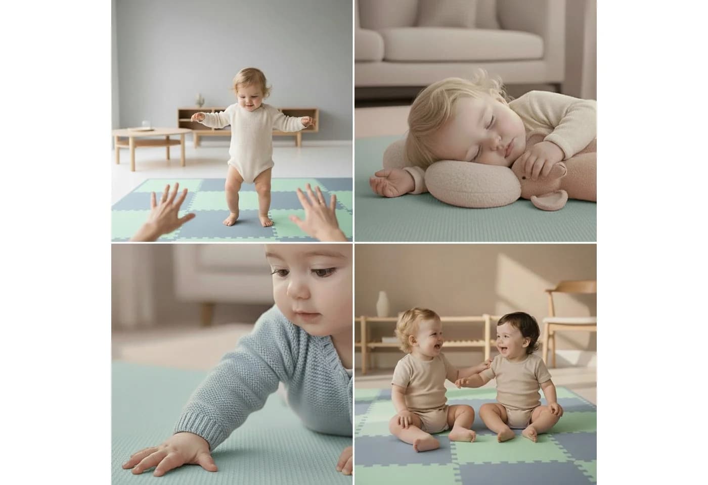 LittleTom Puzzlematte 18-tlg Baby Spielmatte Bunt - Bild 4