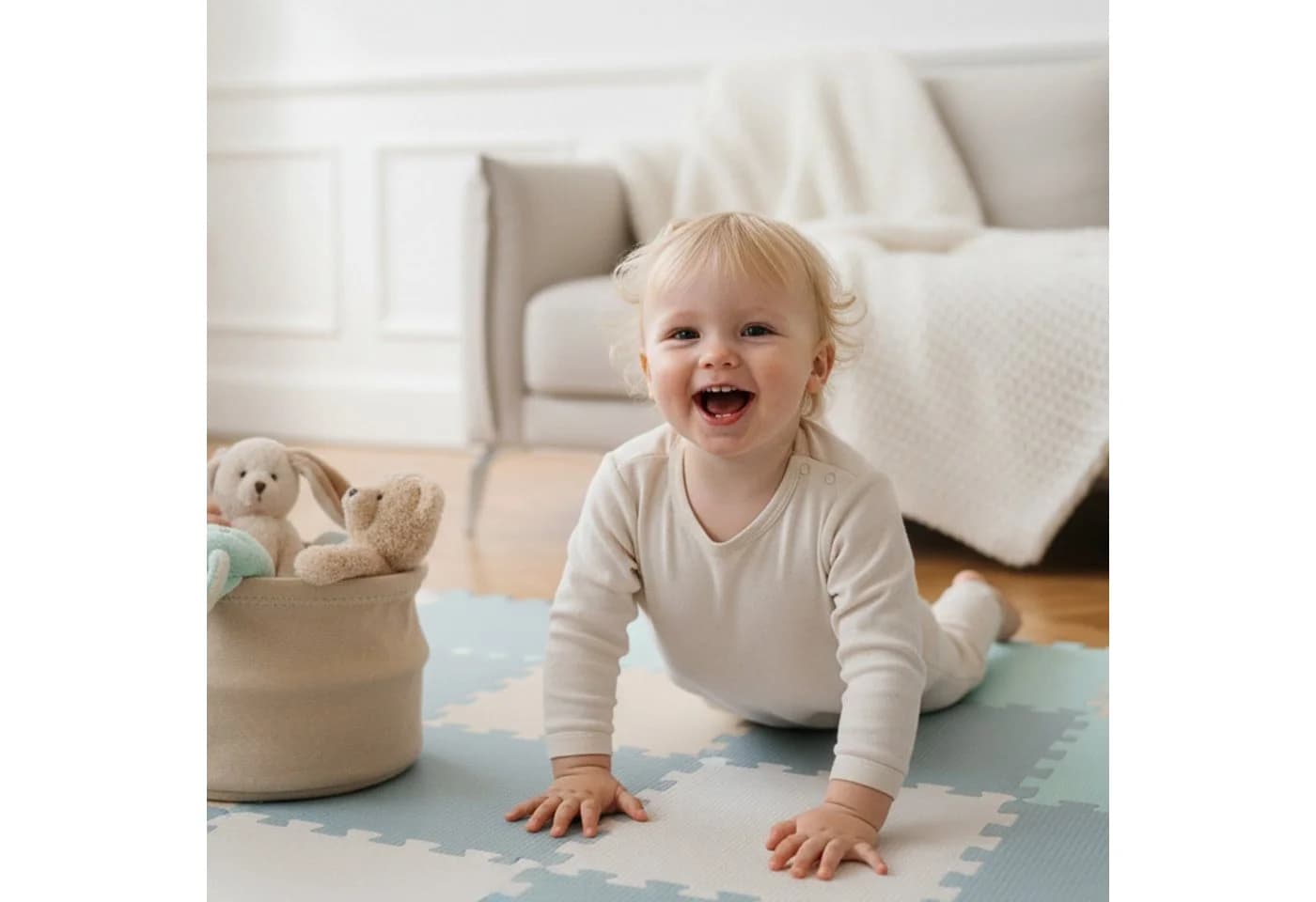 LittleTom Puzzlematte 36-teilig EVA Schaumstoff Baby Spielmatte
