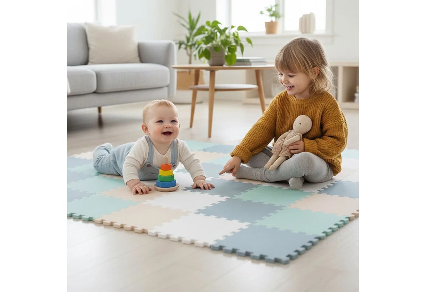 LittleTom Puzzlematte 36-teilig EVA Schaumstoff Baby Spielmatte - Bild 3