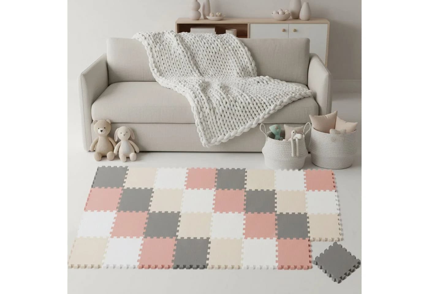 LittleTom Puzzlematte 36-teilig EVA Krabbelmatte Bunt - Bild 2