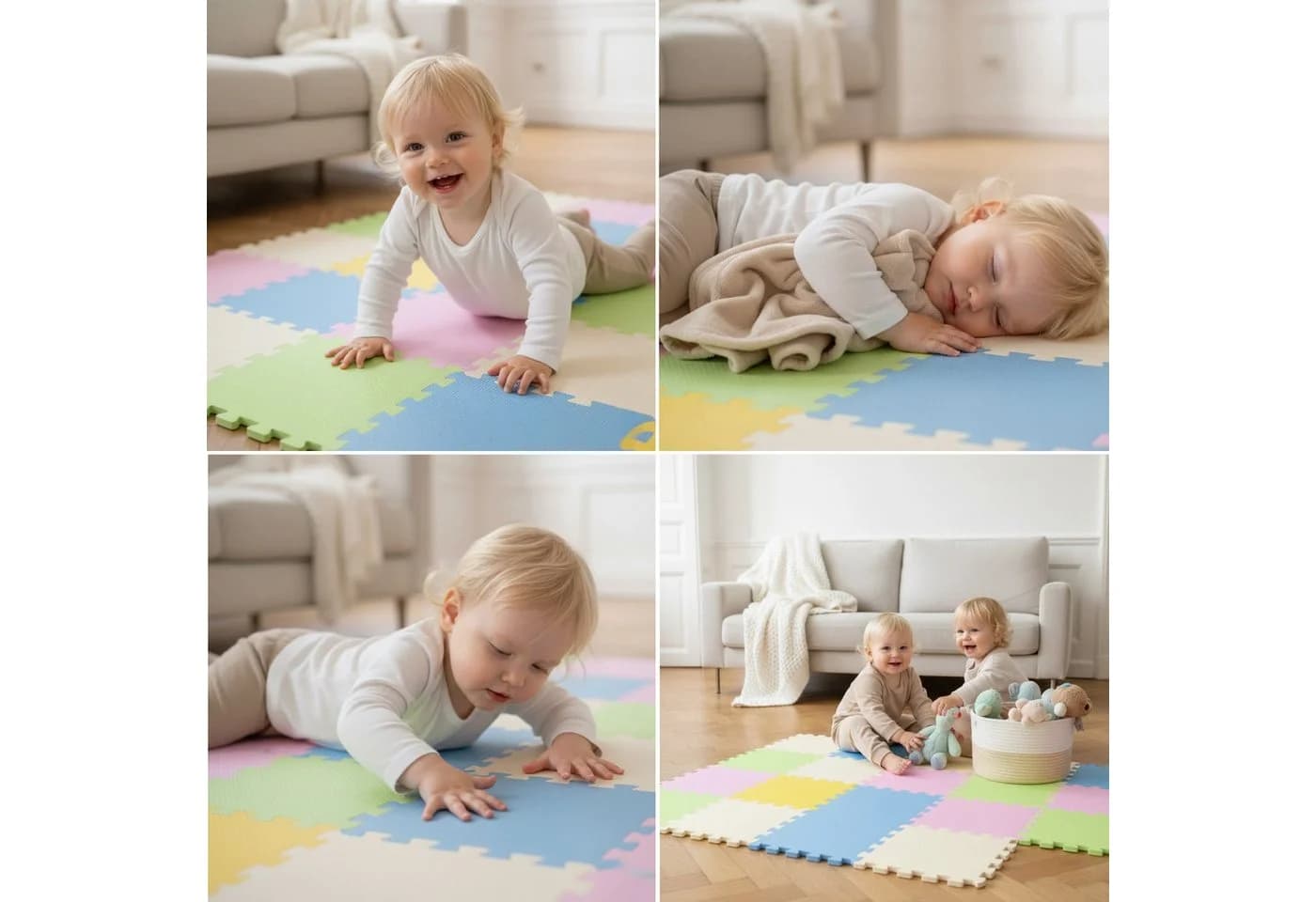 LittleTom Puzzlematte 18-teilig EVA Schaumstoff Krabbelmatte - Bild 4