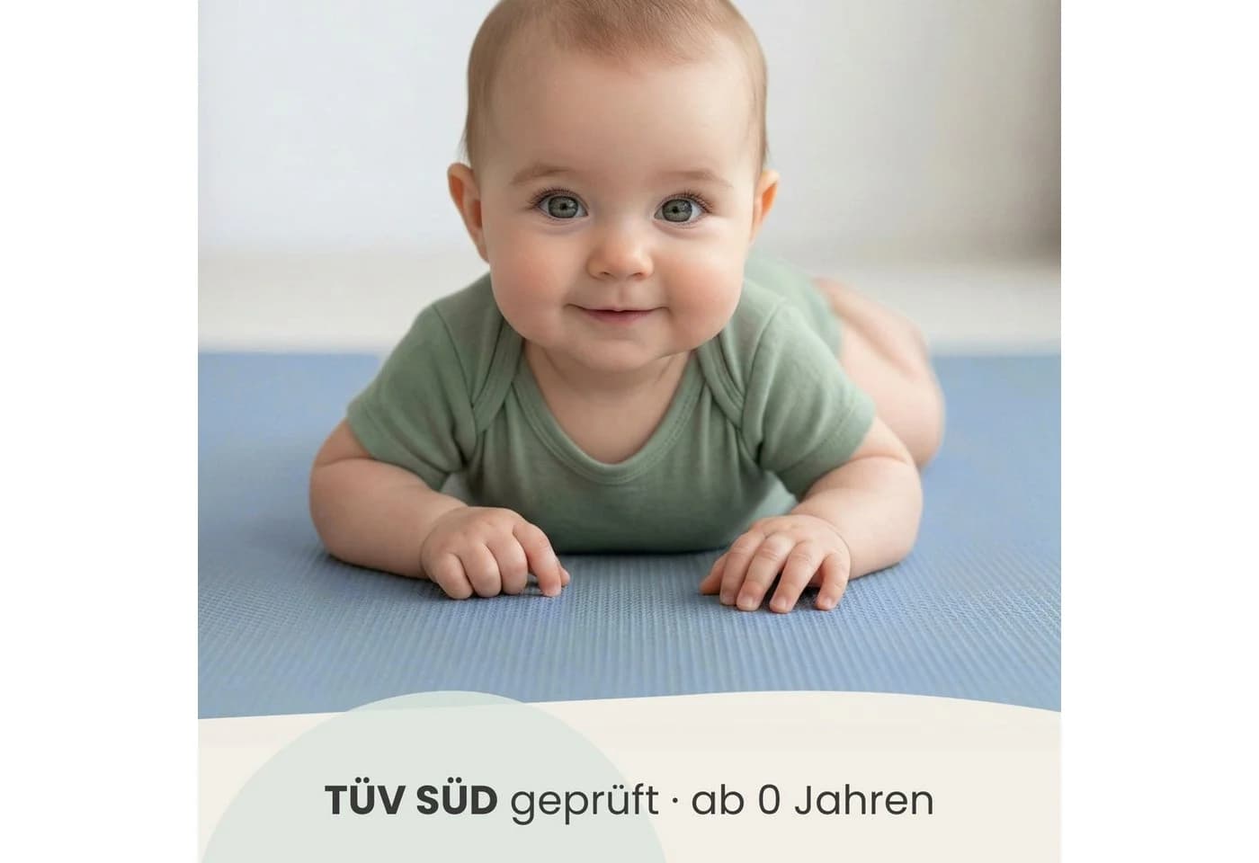 LittleTom Puzzlematte 18-tlg. Grau-Blau EVA Krabbelmatte - Bild 4