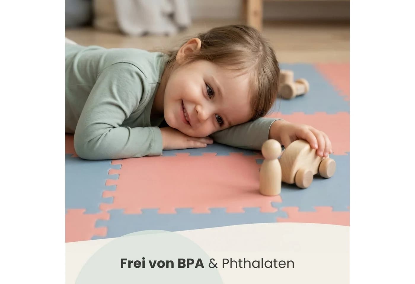 LittleTom Puzzlematte 18-tlg. 30x30 cm TÜV Geprüft EVA Krabbelmatte - Bild 3