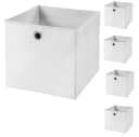 StickandShine Faltbox 5er Set 28x28x28 cm Weiß Polypropylen Bild 2