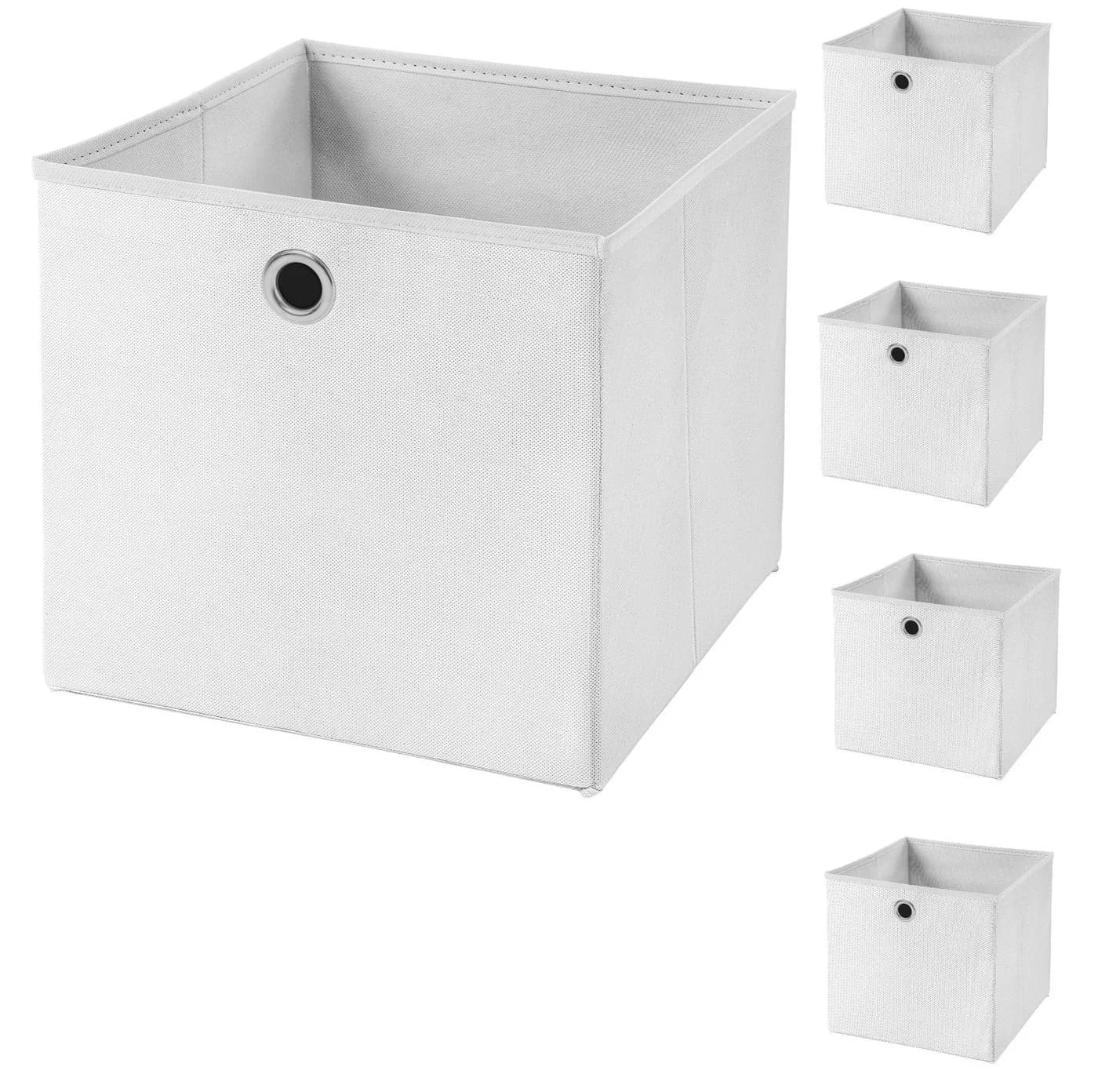 StickandShine Faltbox 5er Set 28x28x28 cm Weiß Polypropylen - Bild 2
