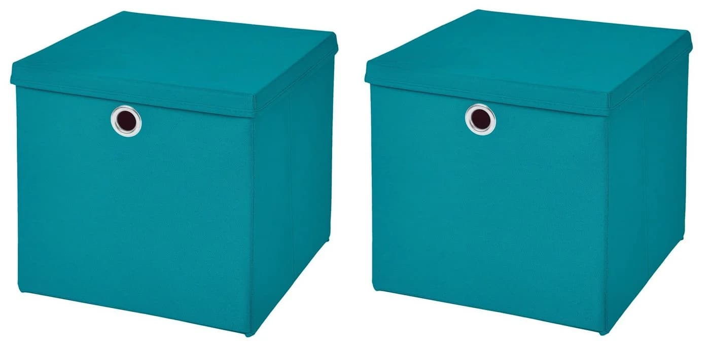 StickandShine Faltbox 2er Set mit Deckel Blau - Bild 2