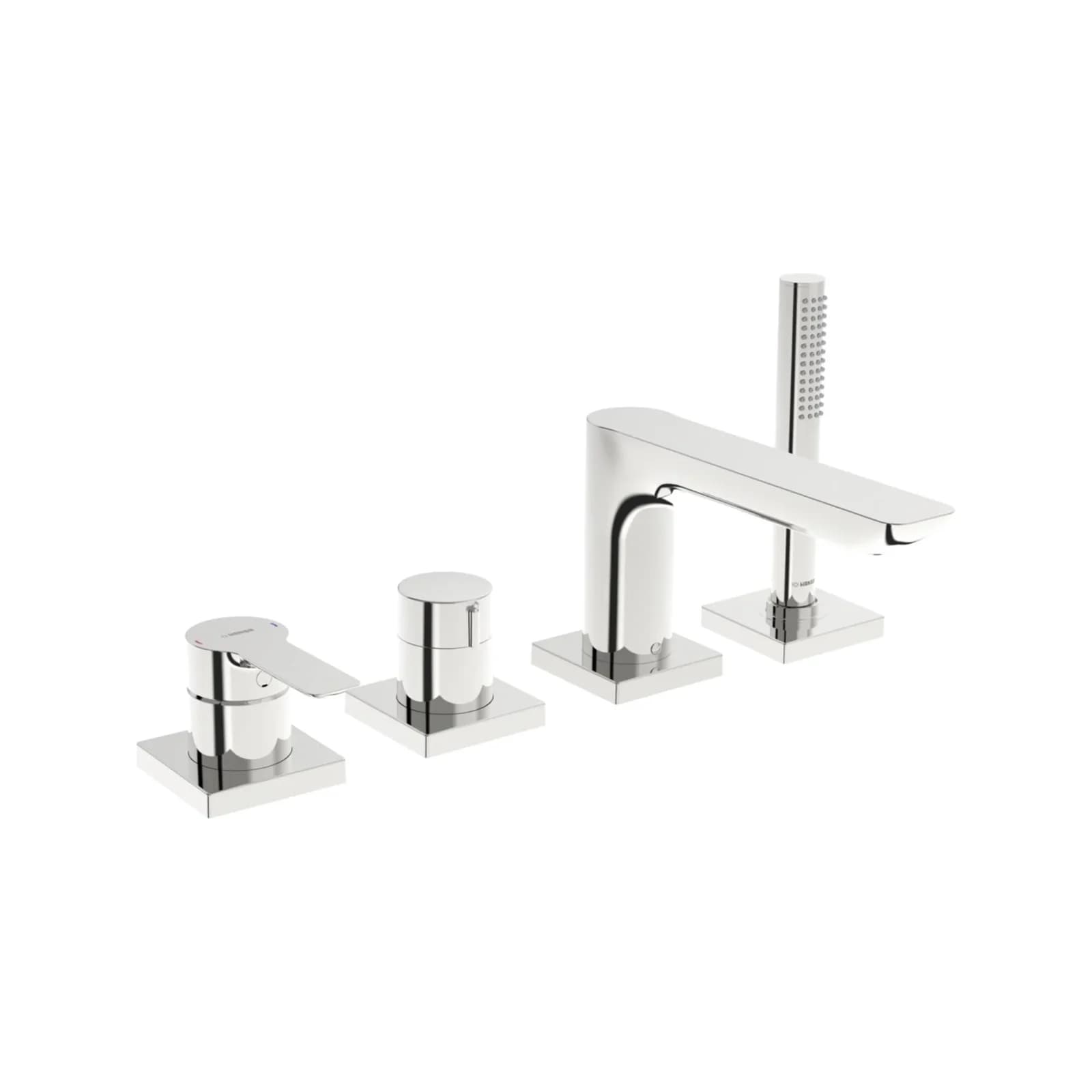 Hansa Hansaligna Fertigmontageset 06442473 chrom Einhandmischer für 4-Loch-Einbausets